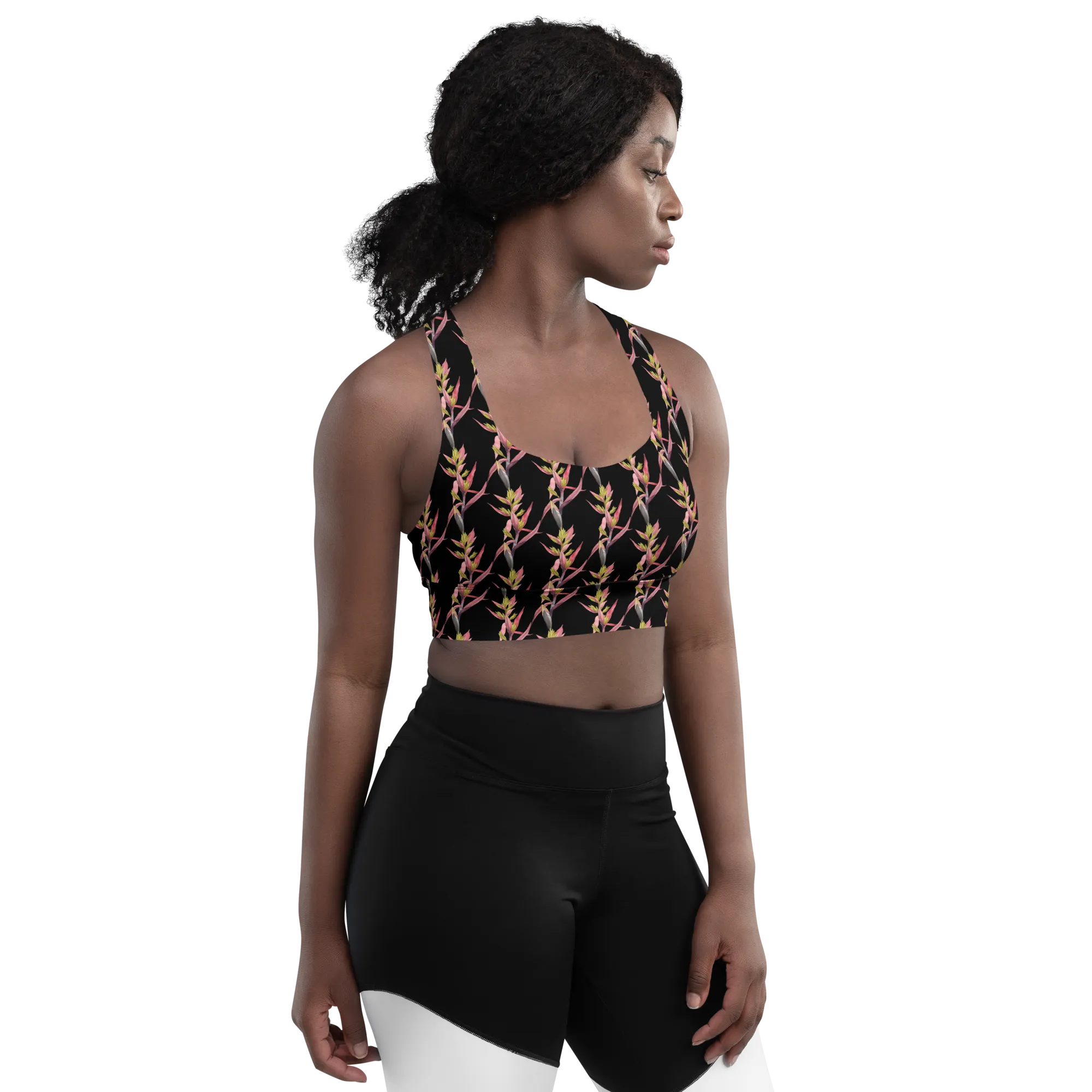 Bromeliad Longline Sports Bra