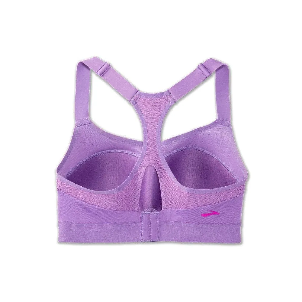 Brooks Dare Racerback Run Bra (Womens) - Heliotrope