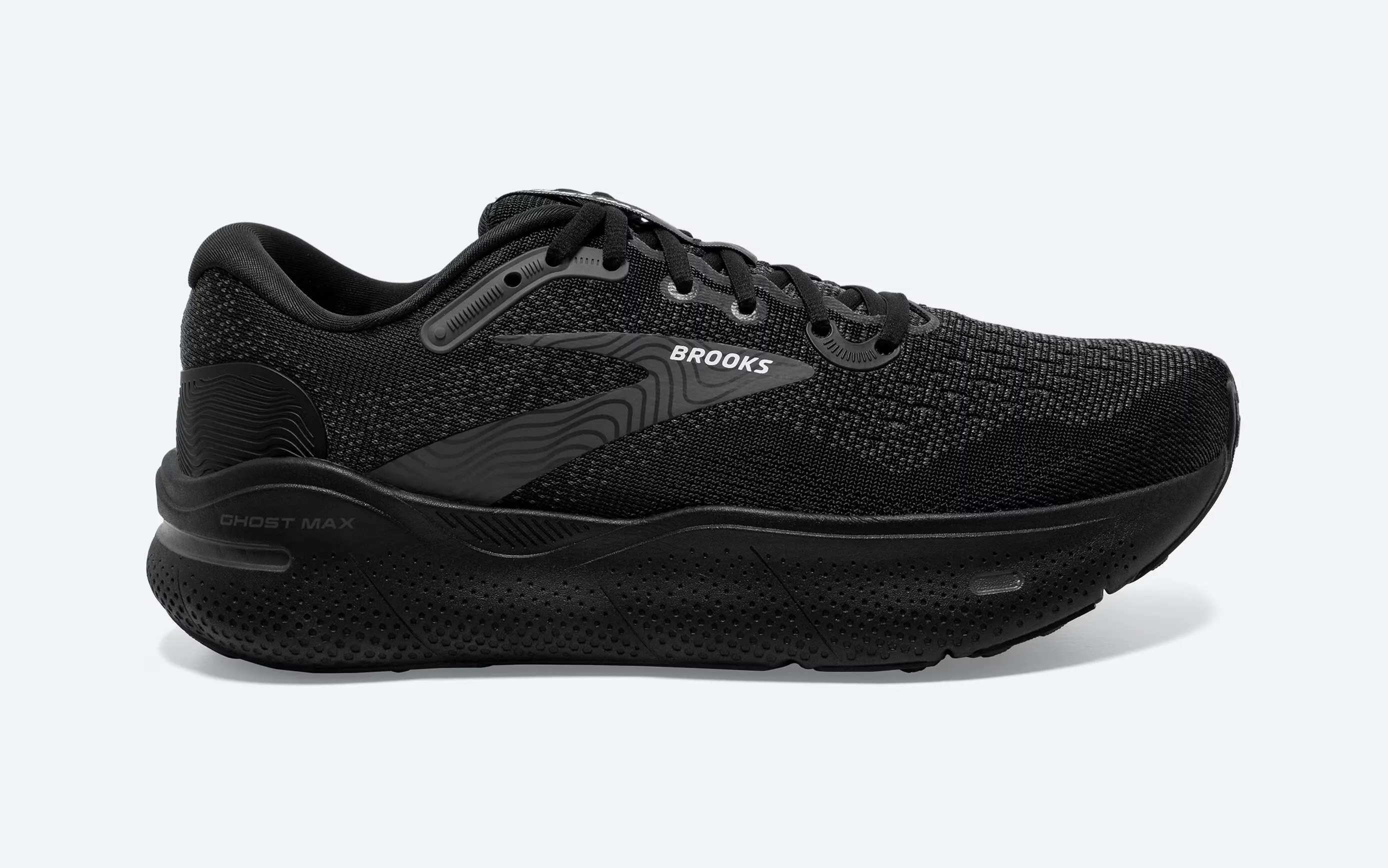 Brooks Men's Ghost Max - Black/Black/Ebony -2E020