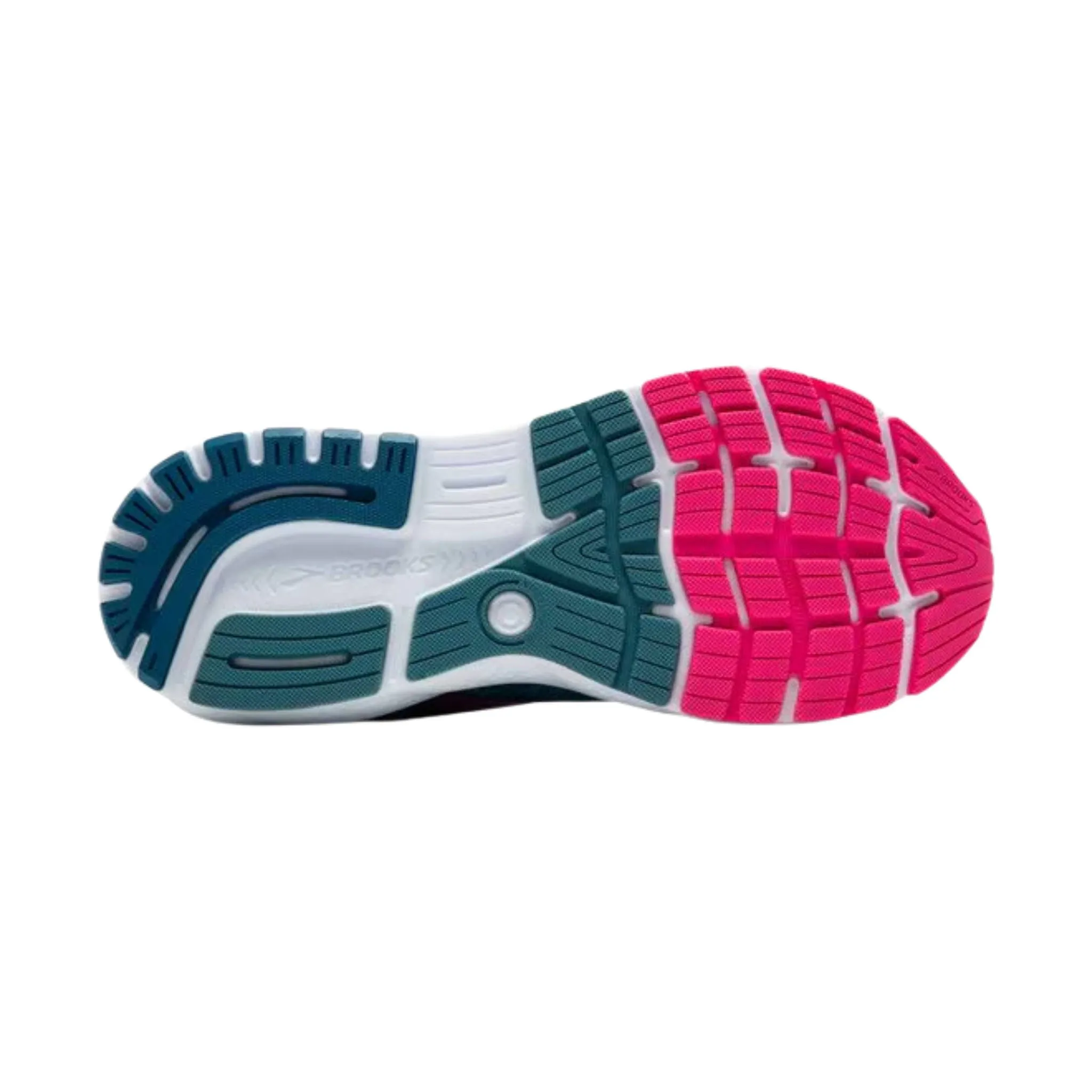 Brooks Women's Ghost 16 GTX Road Running Shoes - Moroccan Blue/Pink/Yellow