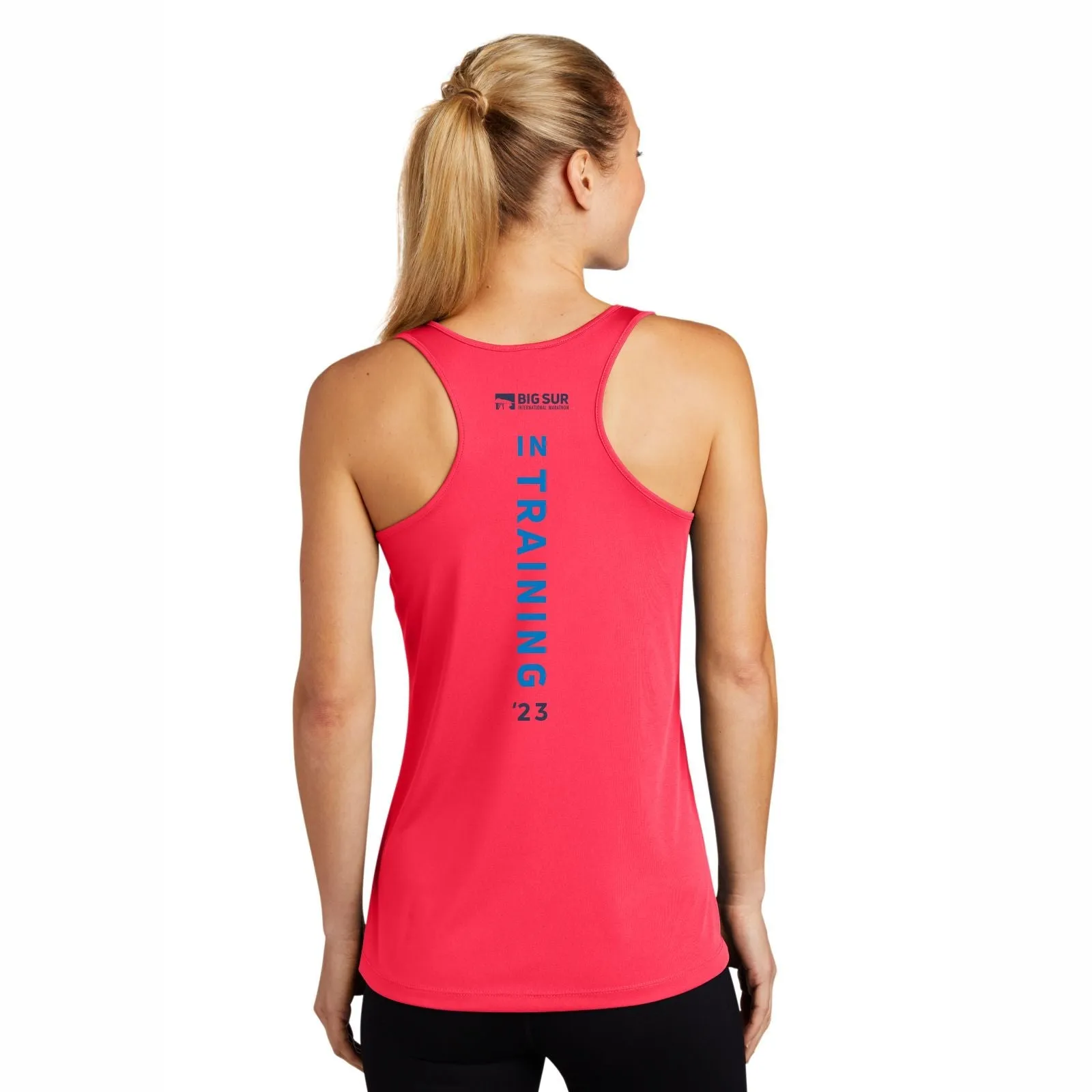 BSIM Women's Tech Racerback Singlet - Hot Coral - 2023 In Training