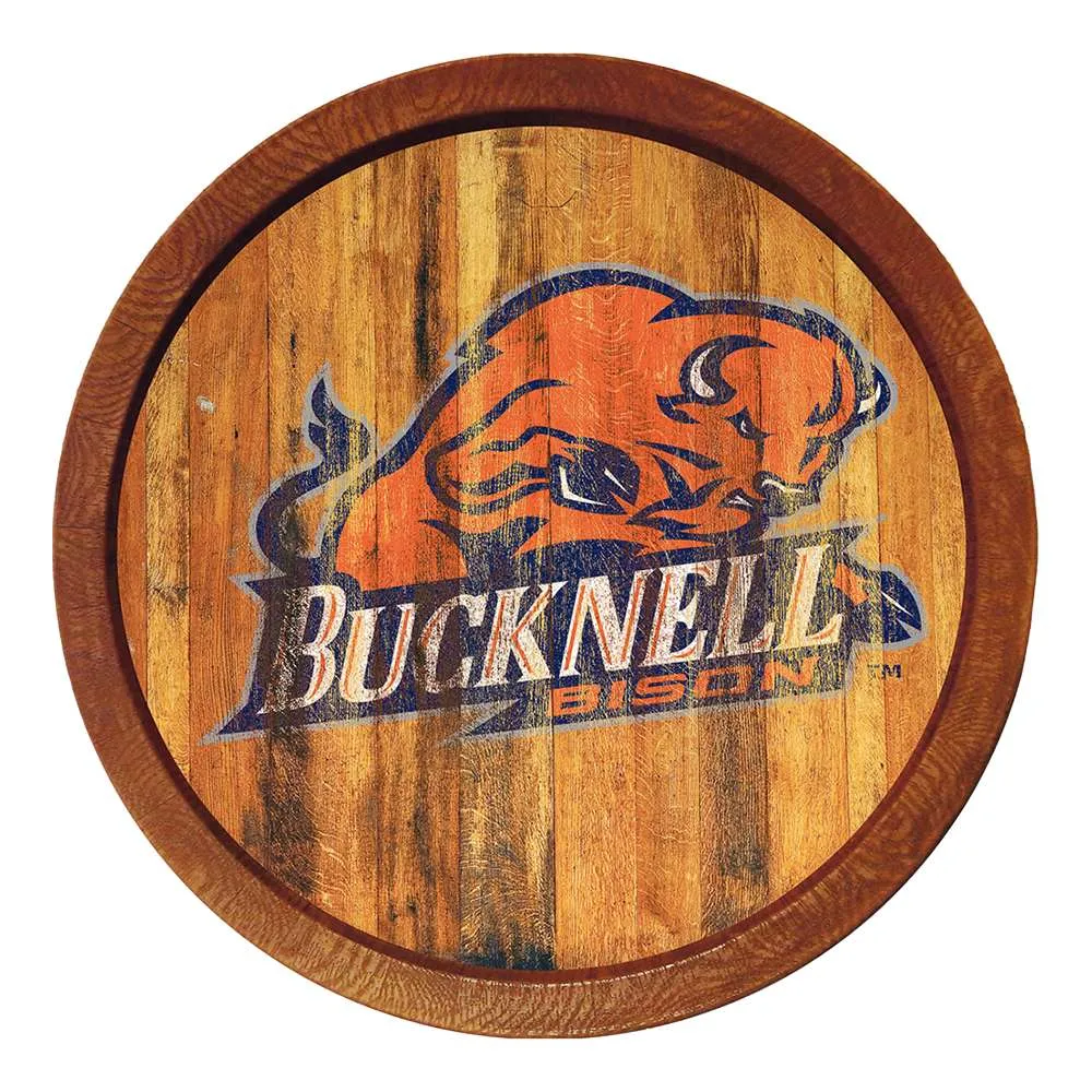 Bucknell Bison: Weathered "Faux" Barrel Top Sign