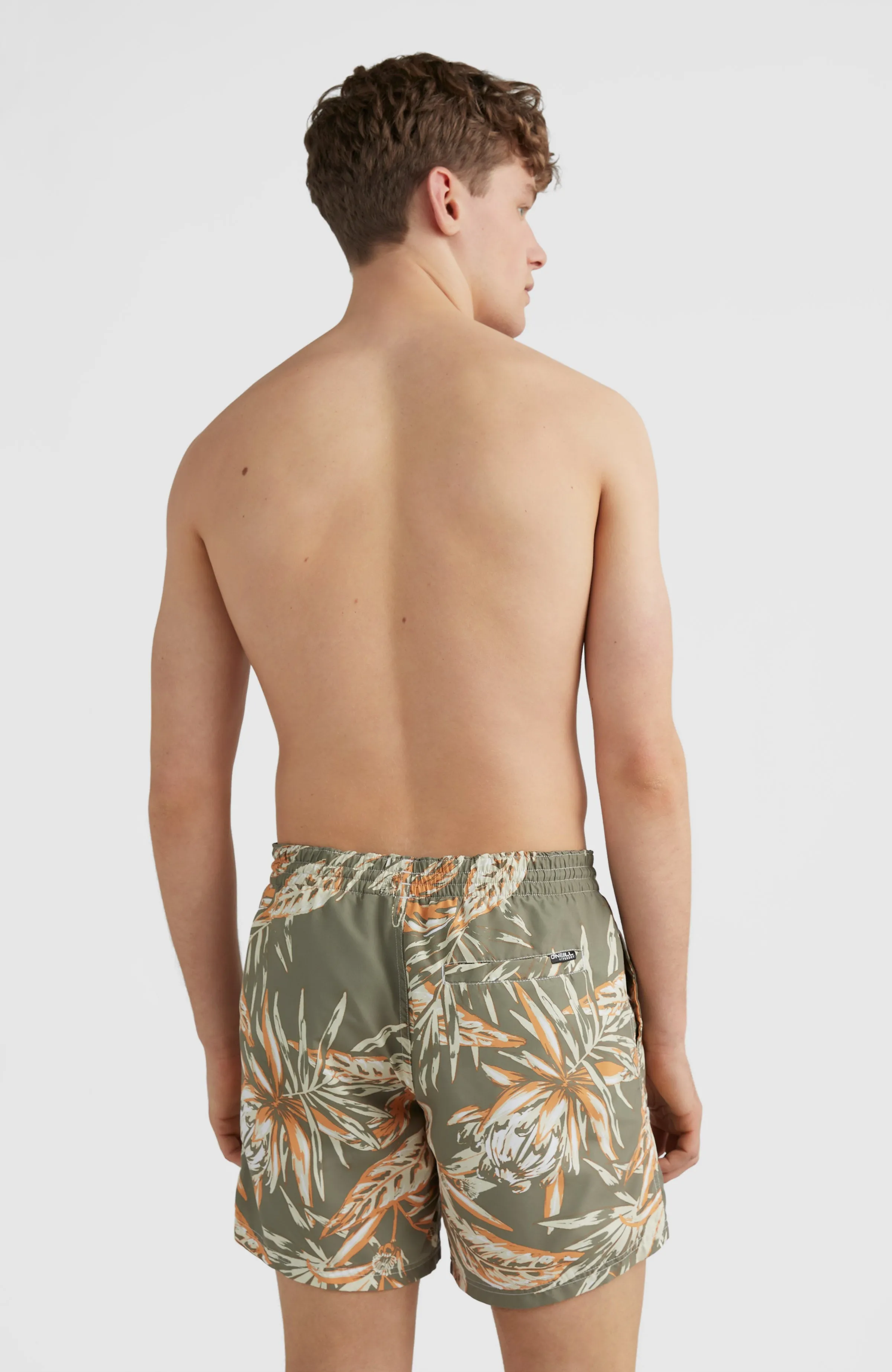 Cali Floral 16'' Badehose | Deep Lichen Tonal Floral