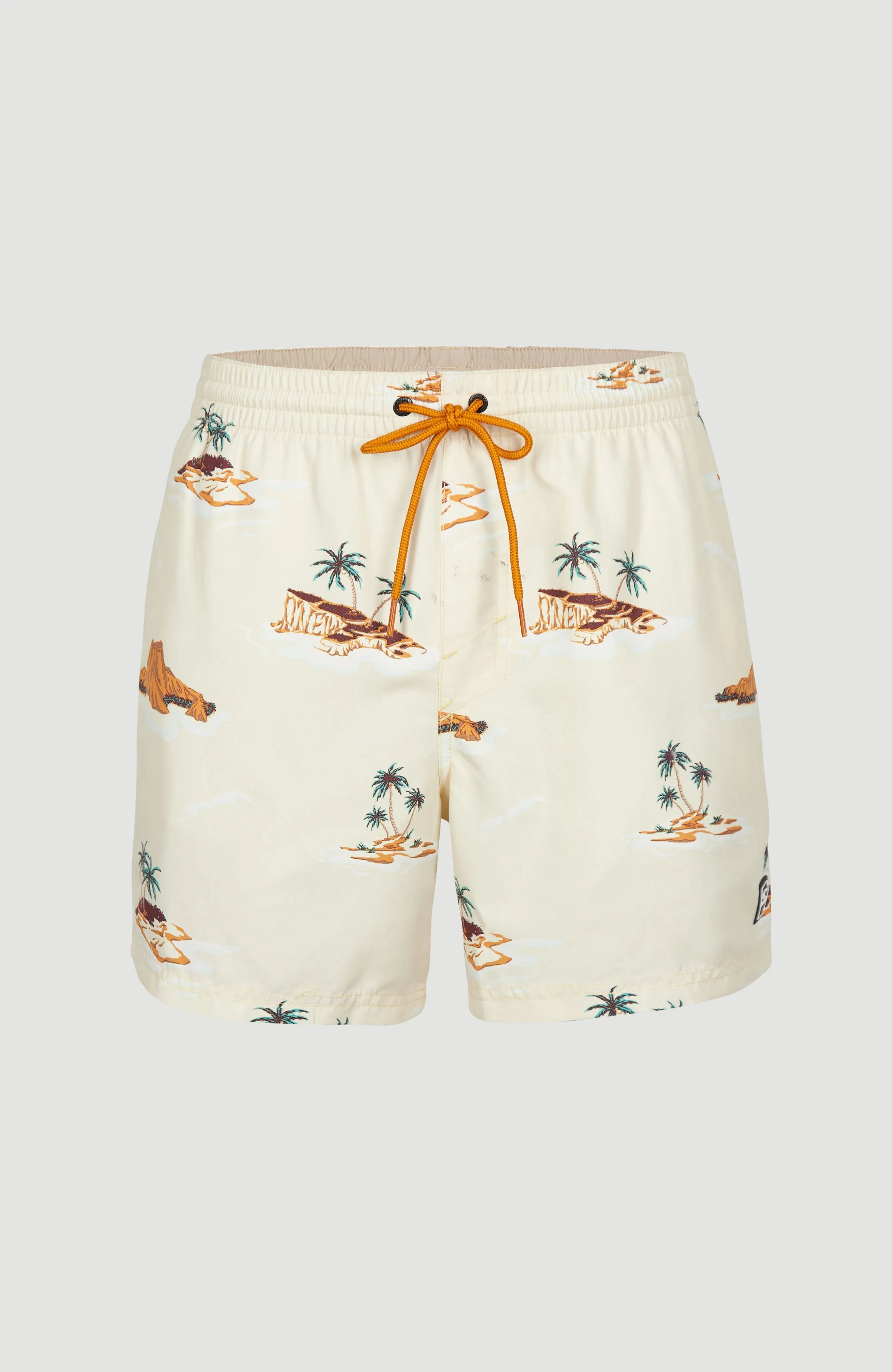 Cali Print 15'' Badehose | Beige Lost Island
