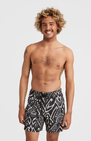 Cali Print 15'' Badehose | Black Magic Carpet