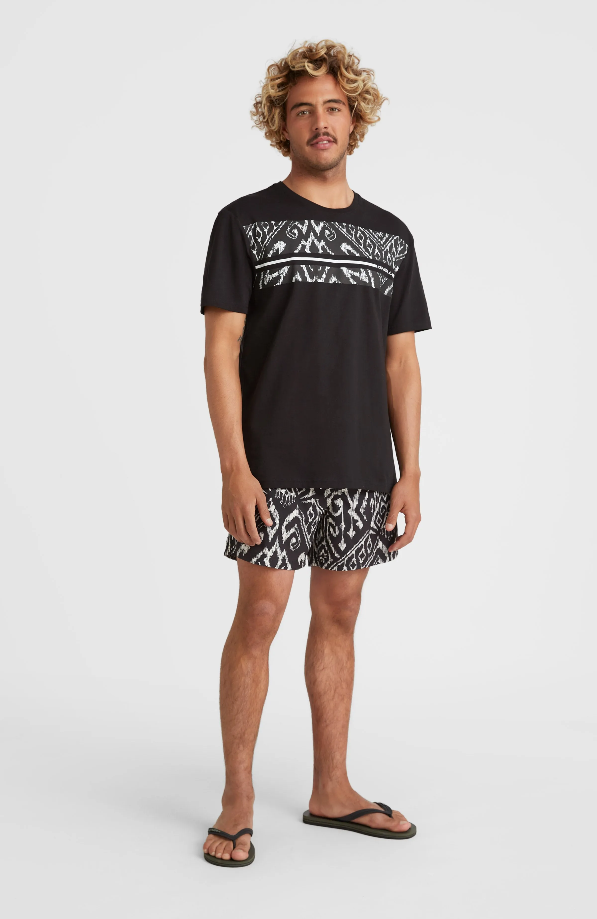 Cali Print 15'' Badehose | Black Magic Carpet