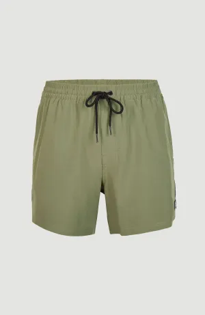 Cali Tape 15'' Badehose | Deep Lichen Green