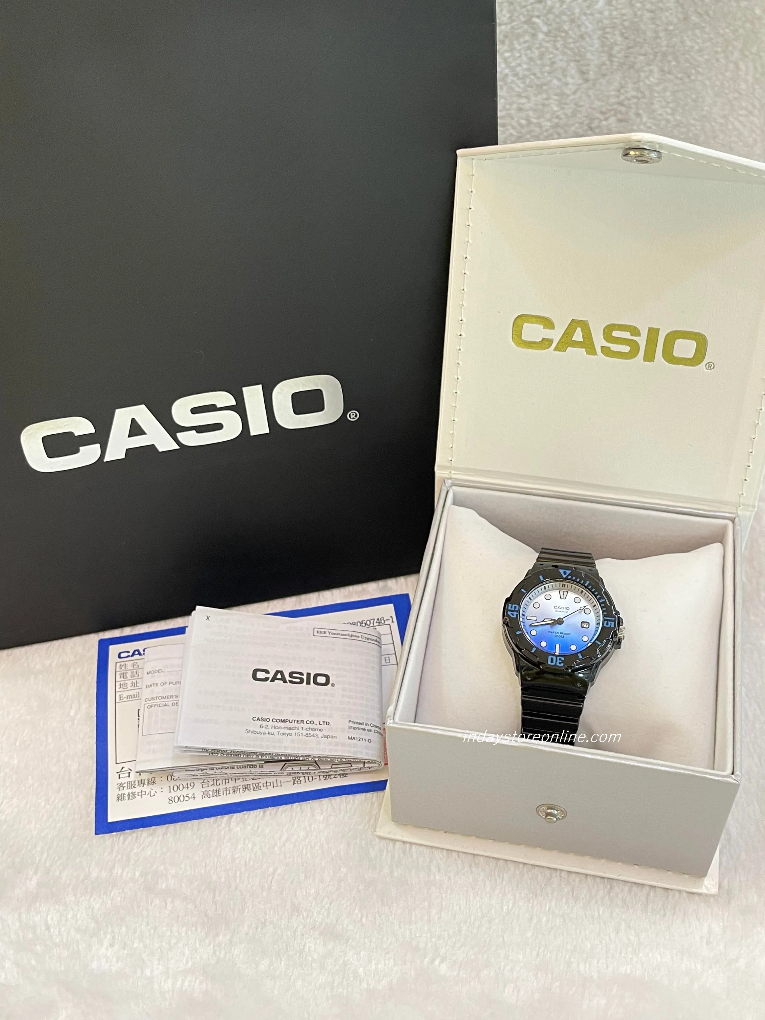 Casio Analog Women's Watch LRW-200H- 2E Analog Resin Band Resin Glass Water Resistance