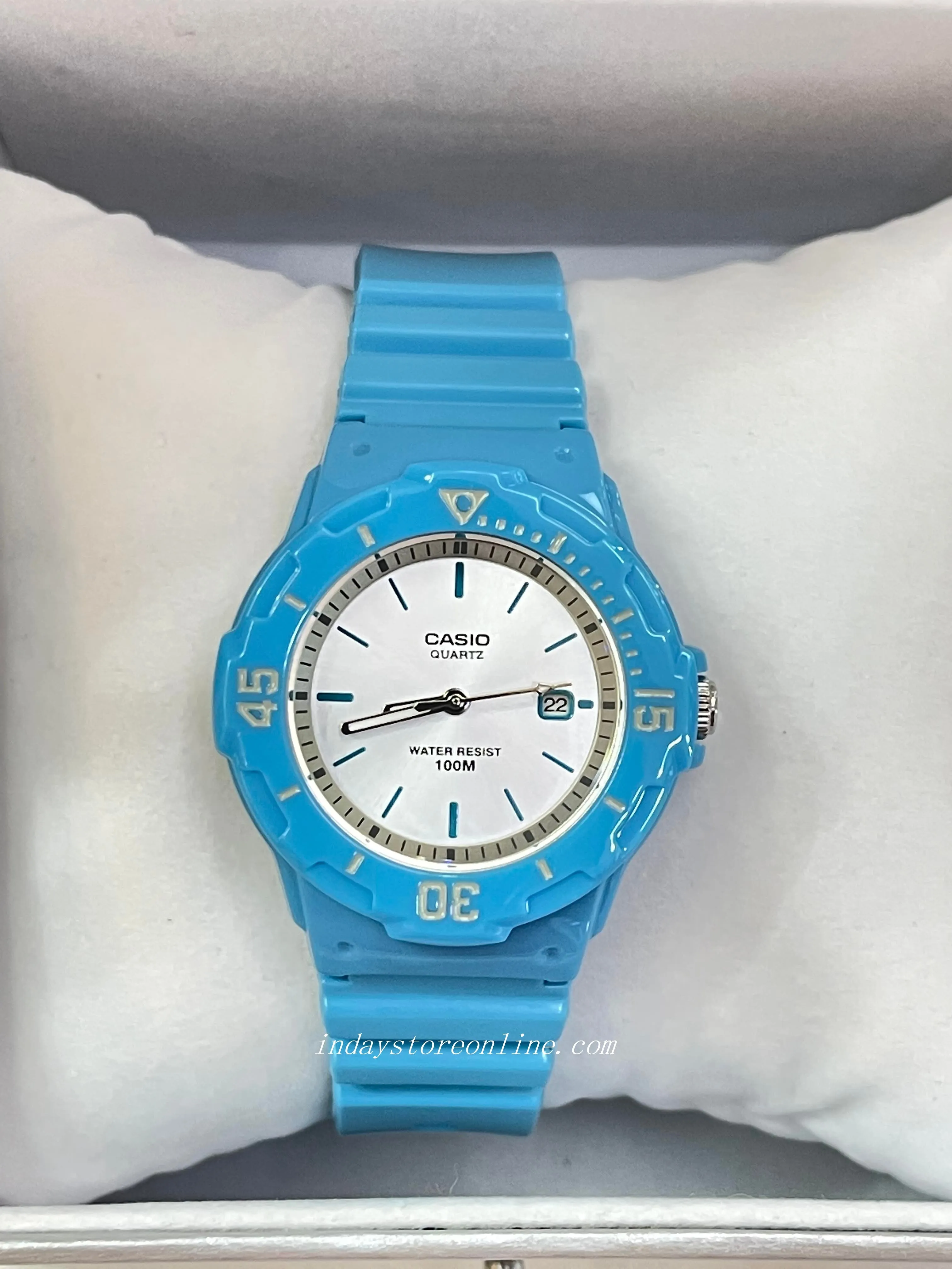 Casio Analog Women's Watch LRW-200H-2E3 Analog Resin Band Resin Glass Water Resistance