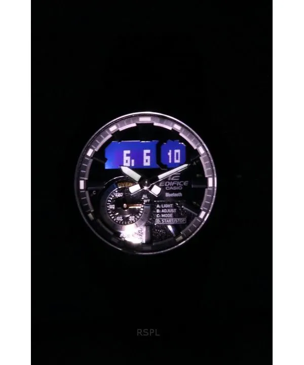 Casio Edifice Sospensione Nighttime Drive Analog Digital Smartphone Link Quartz ECB-40NP-1A 100M Men's Watch
