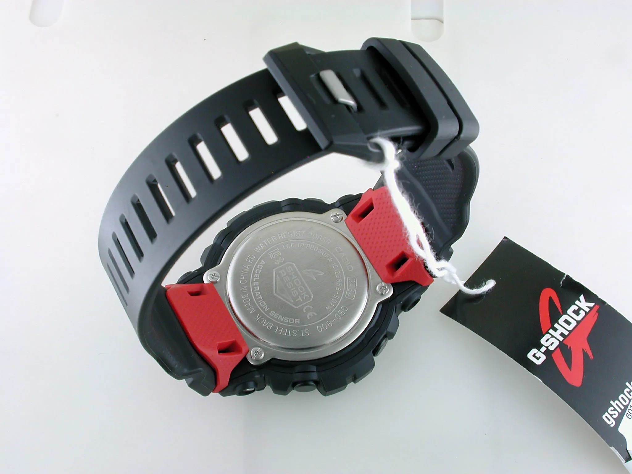 Casio G-Shock G-Squad Bluetooth Red Black Watch GBD800-1