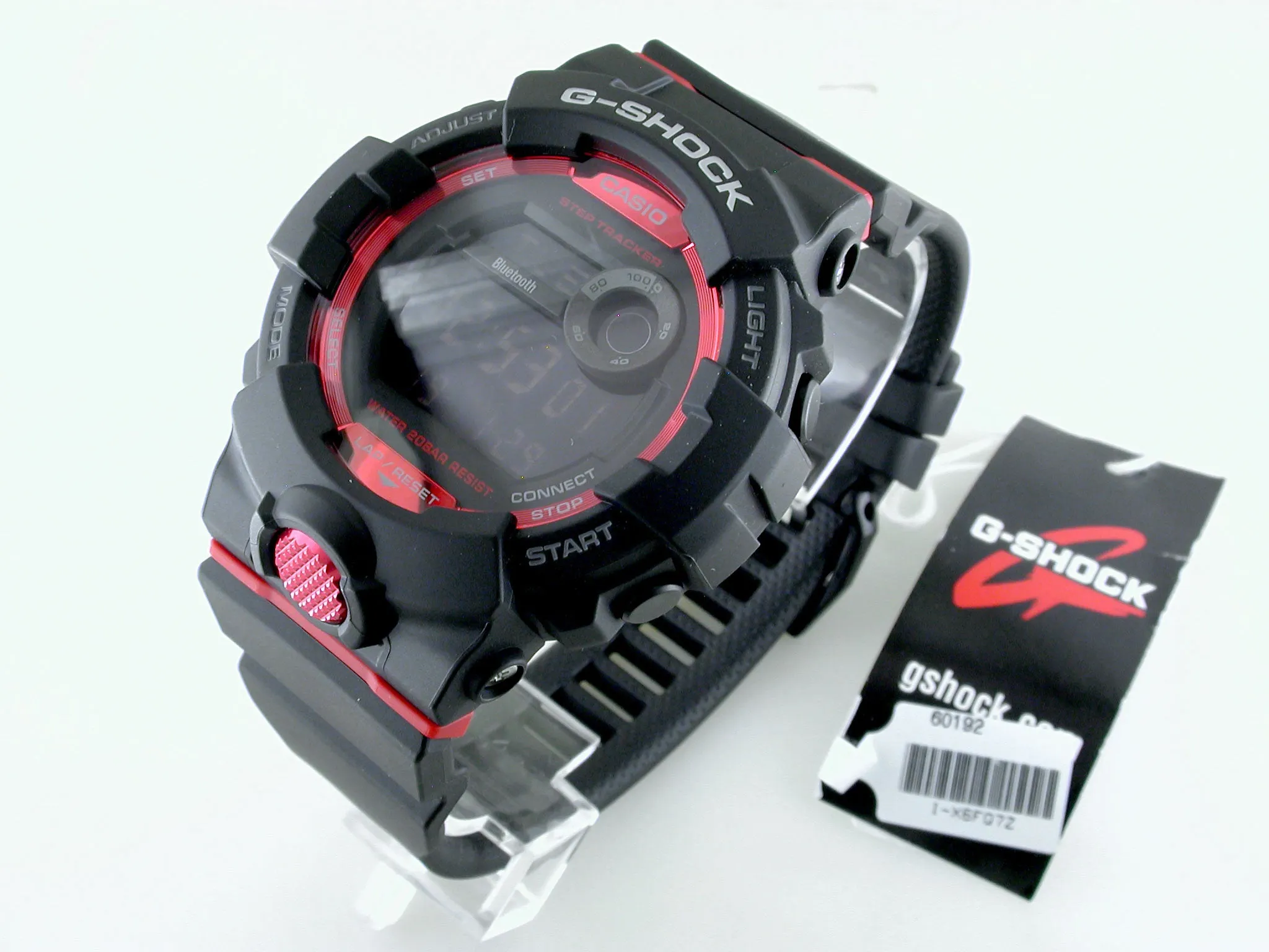 Casio G-Shock G-Squad Bluetooth Red Black Watch GBD800-1