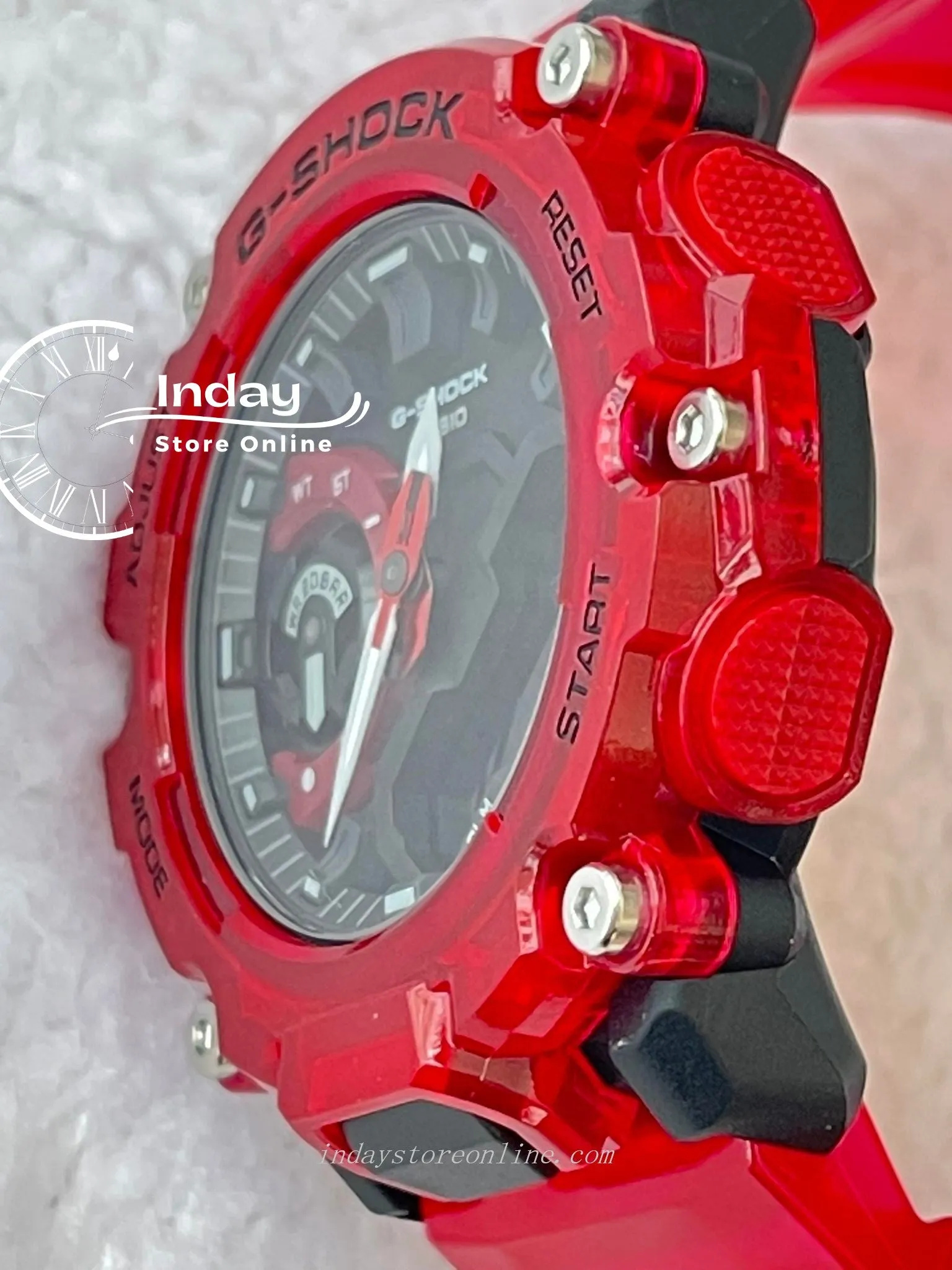 Casio G-Shock Men's Watch GA-2200SKL-4A Analog-Digital Sound Wave Series Transparent Color Sporty Design