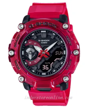 Casio G-Shock Men's Watch GA-2200SKL-4A Analog-Digital Sound Wave Series Transparent Color Sporty Design