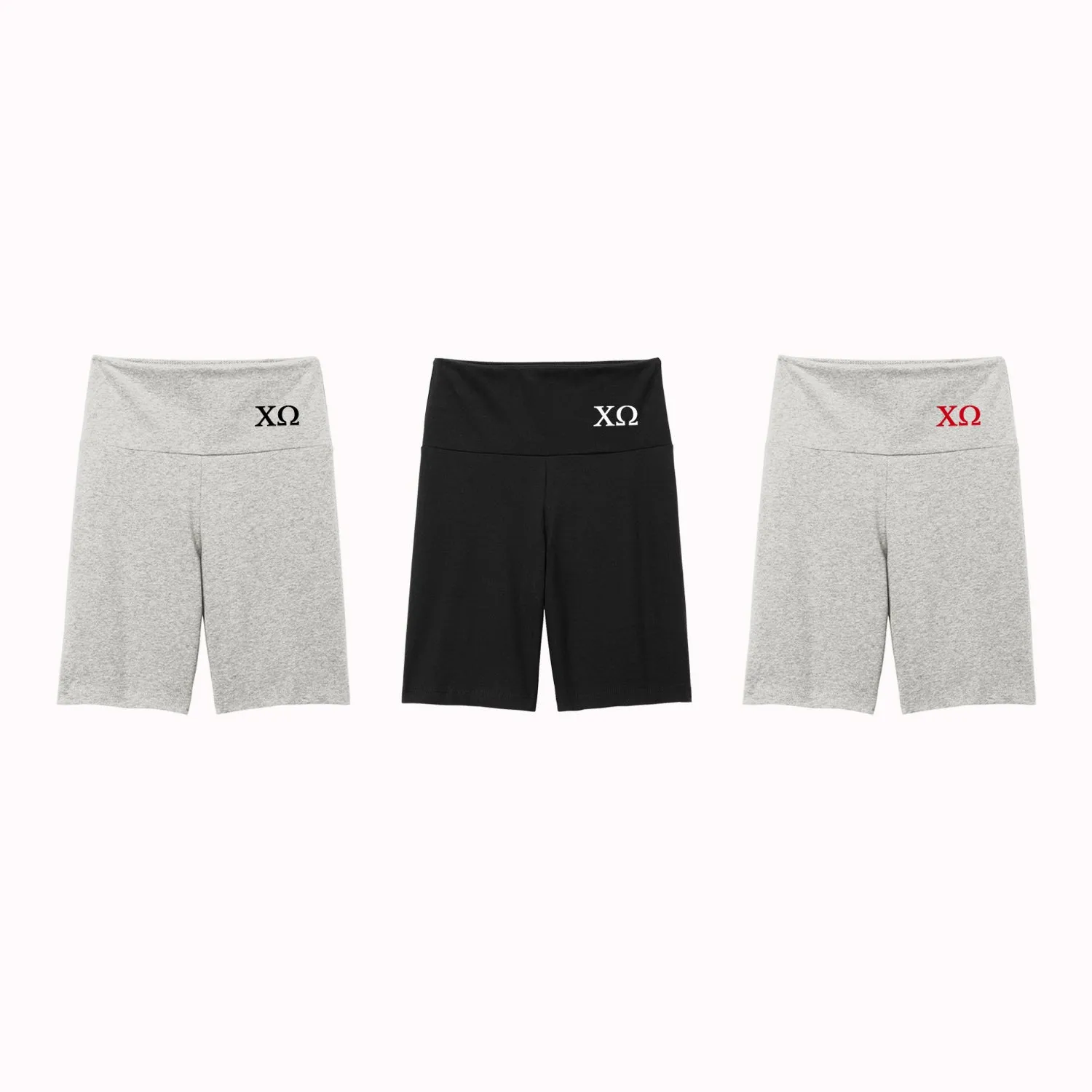 Chi Omega High Waist Bike Shorts