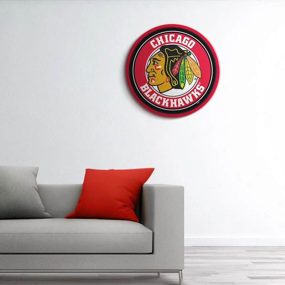 Chicago Blackhawks: Modern Disc Wall Sign