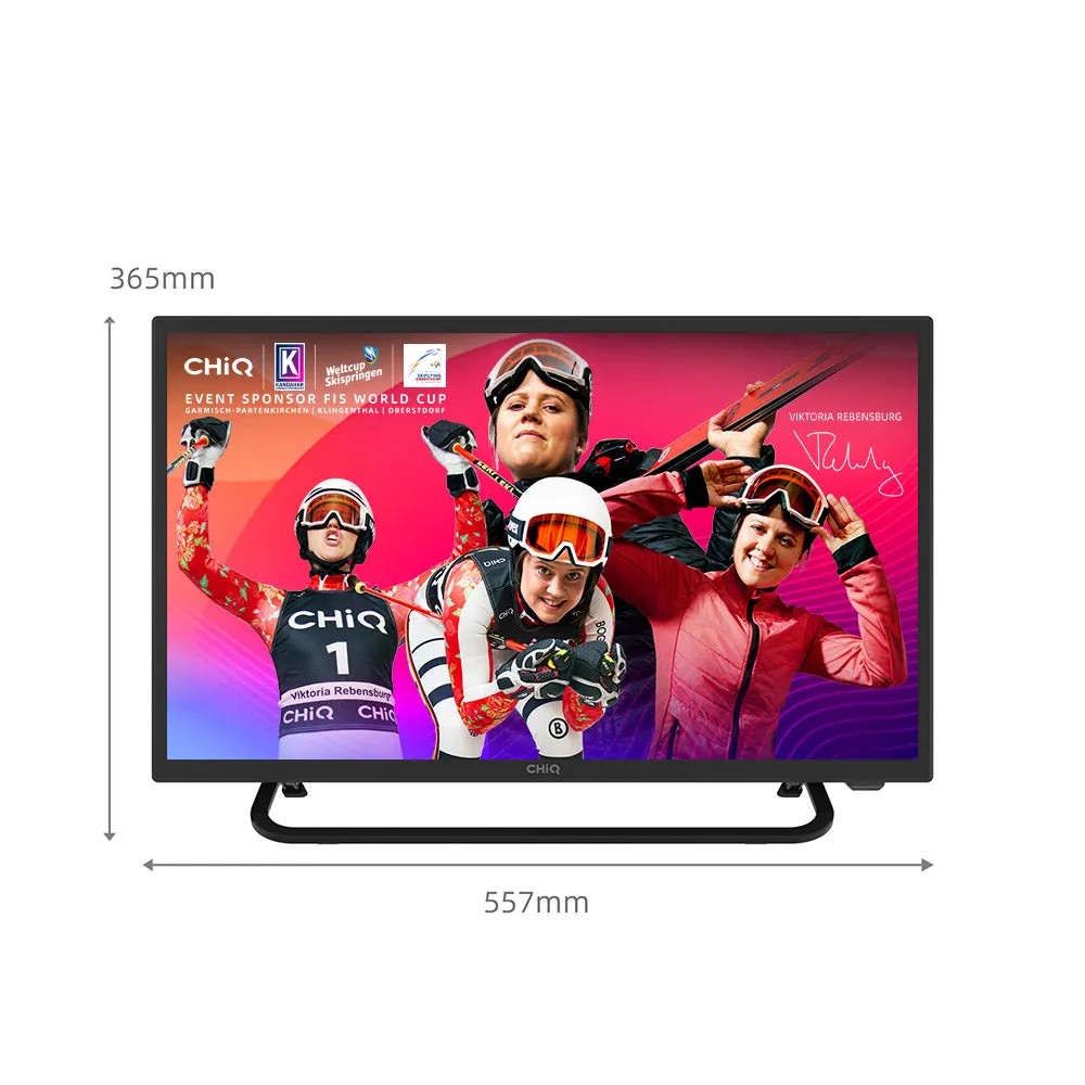 CHiQ 24" Caravan Smart Android TV HD Bluetooth Built-in Chromecast