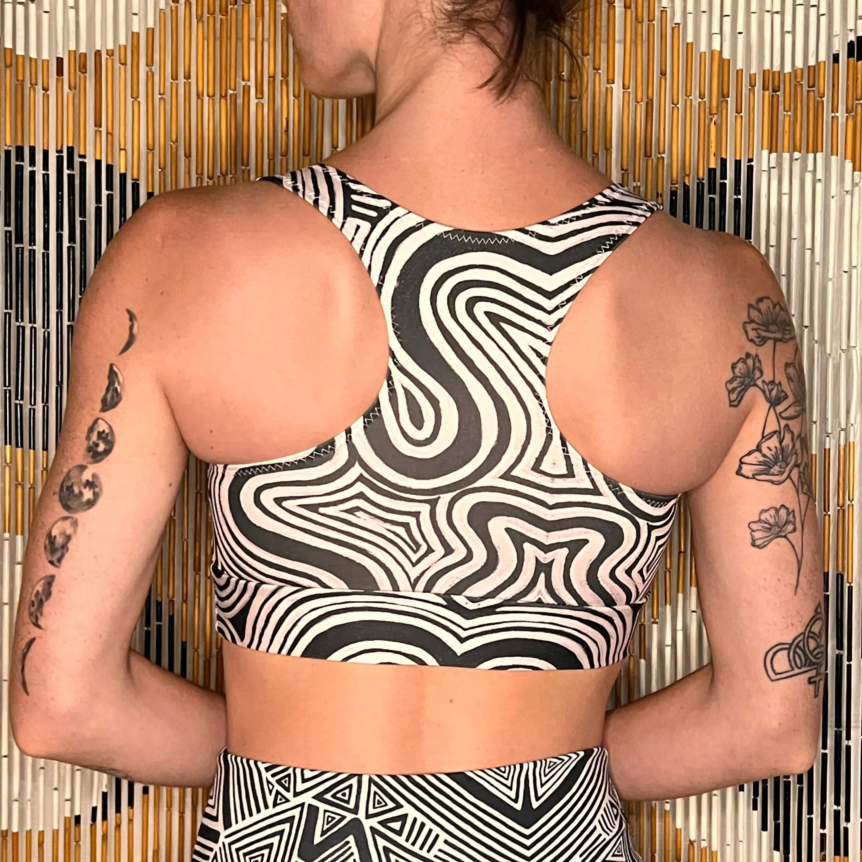 Choose A Design: Racerback Scoop Sports Bra (Custom Handmade Order)