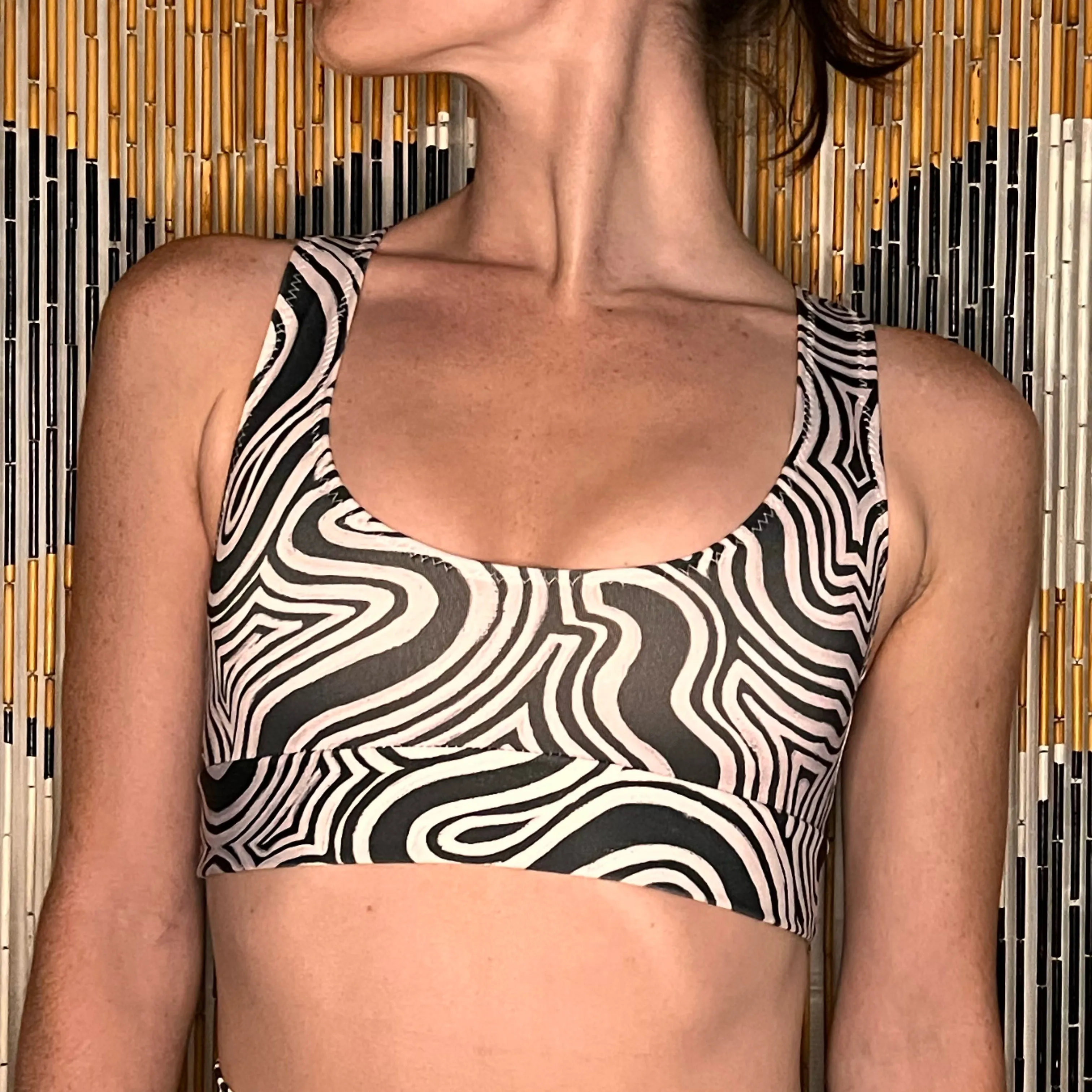 Choose A Design: Racerback Scoop Sports Bra (Custom Handmade Order)