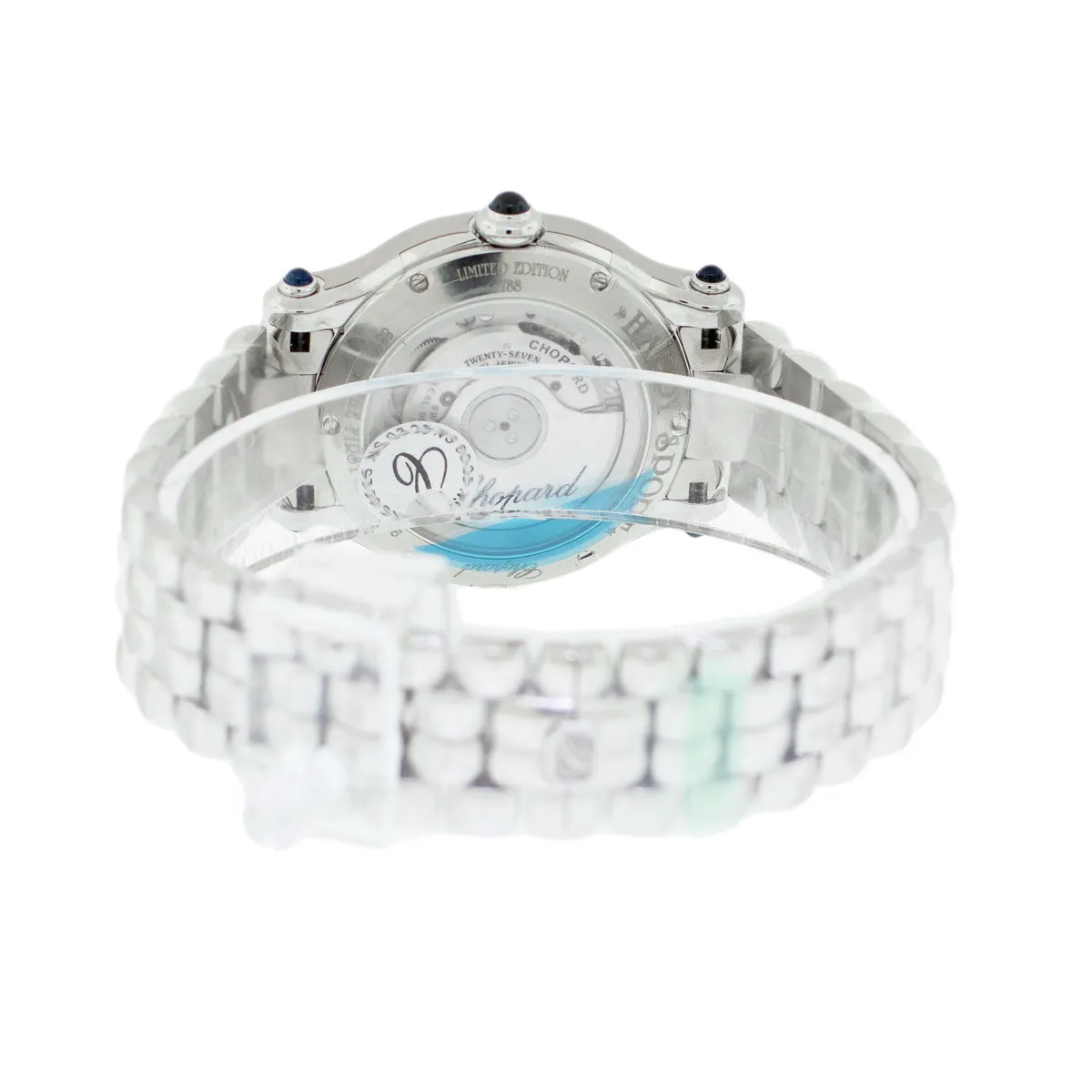 Chopard Happy Sport 33mm Stainless Steel Mother of Pearl Roman/Diamond Dial and Diamond Bezel 278610-3002