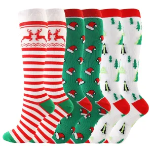 Christmas Compression Socks Sports Stockings