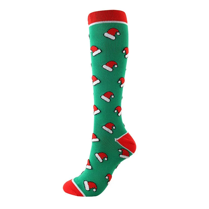 Christmas Compression Socks Sports Stockings