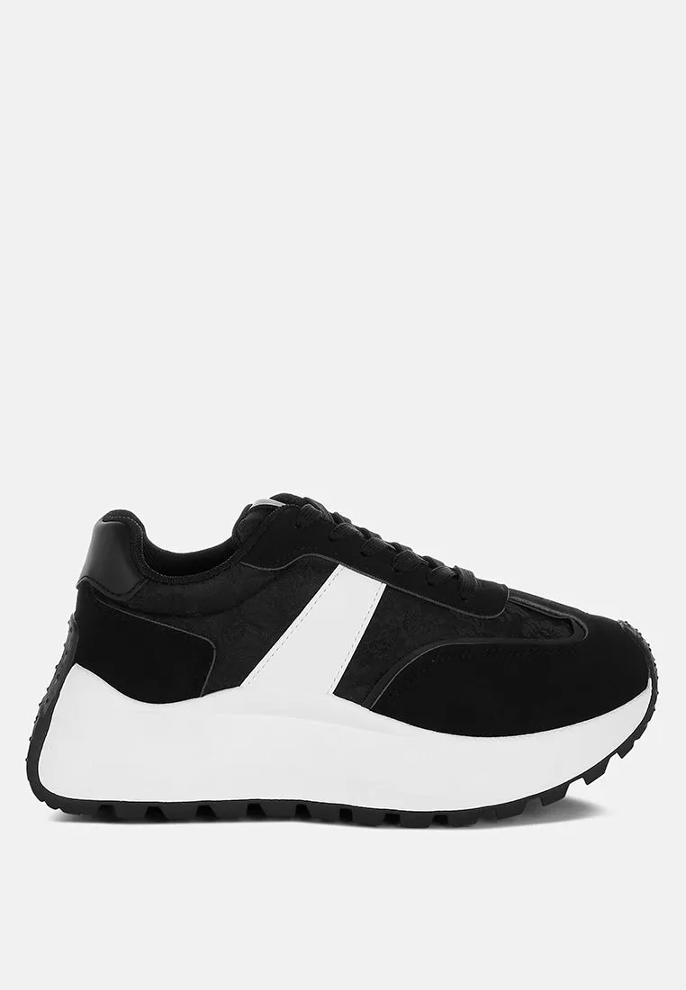 Chunky Anti-Skid Lace-Up Sneakers By RAG