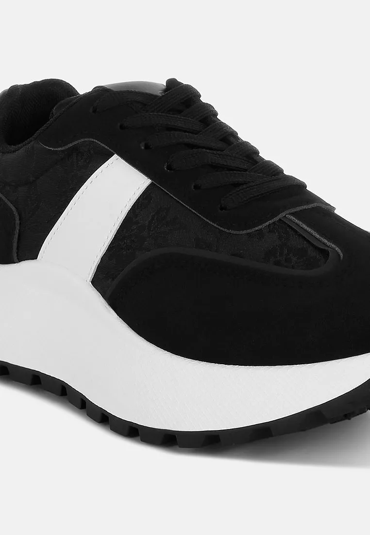 Chunky Anti-Skid Lace-Up Sneakers By RAG
