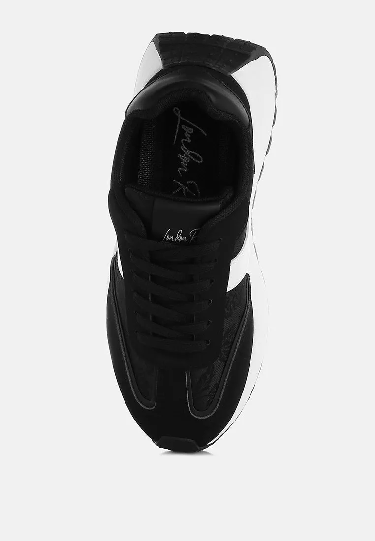Chunky Anti-Skid Lace-Up Sneakers By RAG