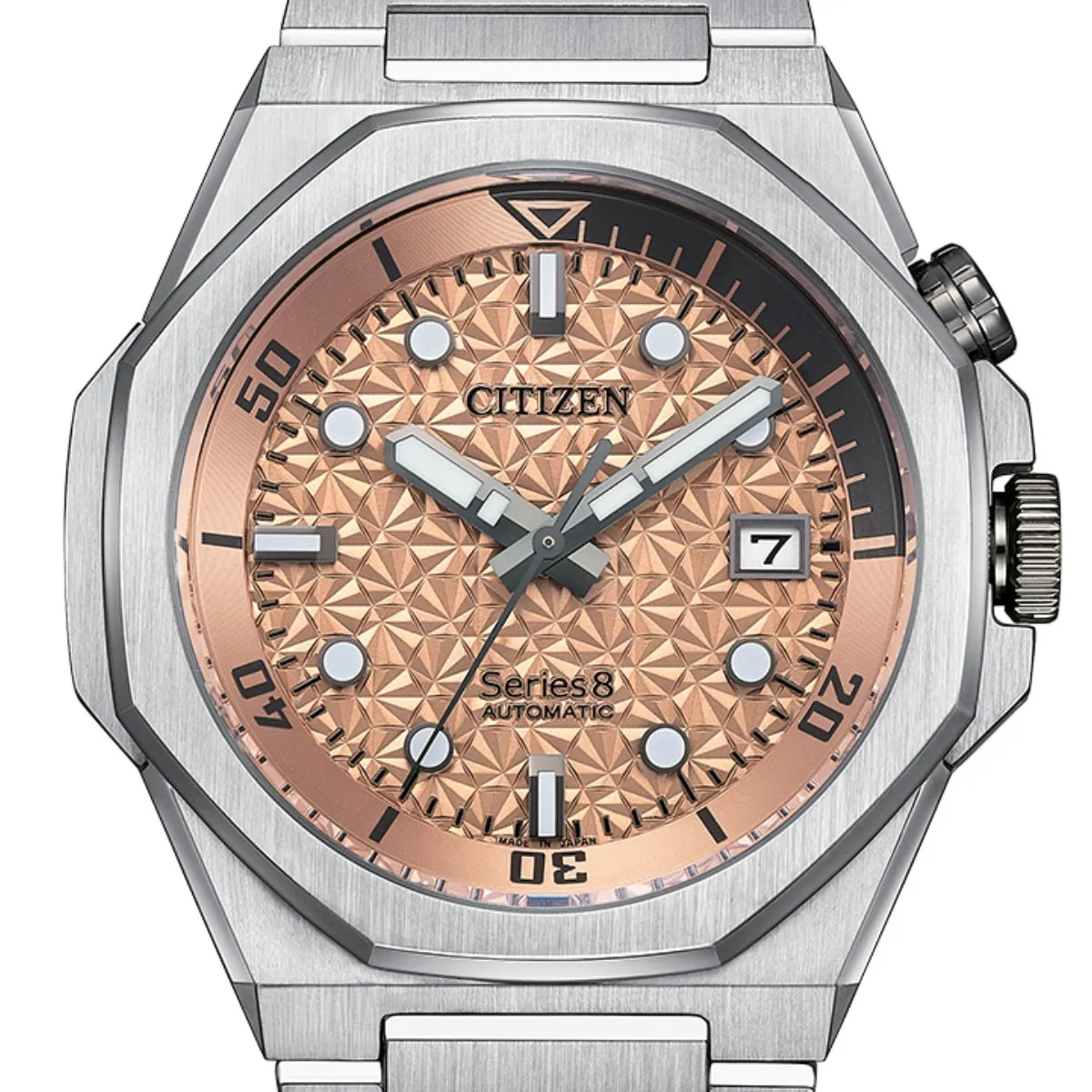 Citizen NB6066-51W NB6066 Series 8 Limited Edition Mechanical Salmon Dial Watch