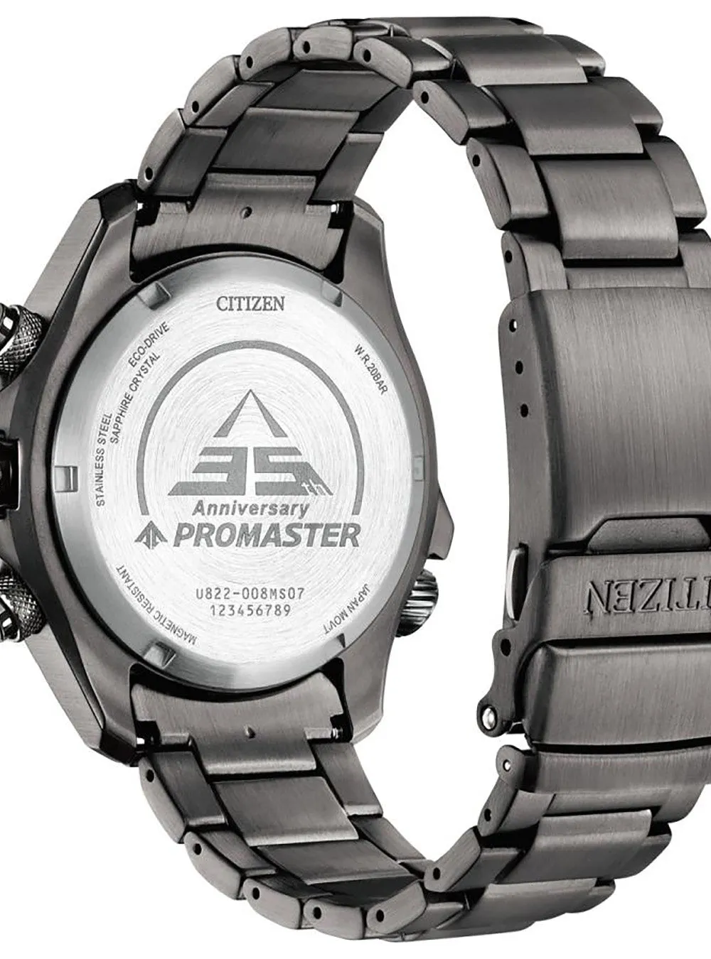 CITIZEN PROMASTER ECO-DRIVE COMBINATION WATCH PROMASTER 35TH ANNIVERSARY LIMITED EDITION MODEL JV1008-63E JAPAN MOV'T JDM