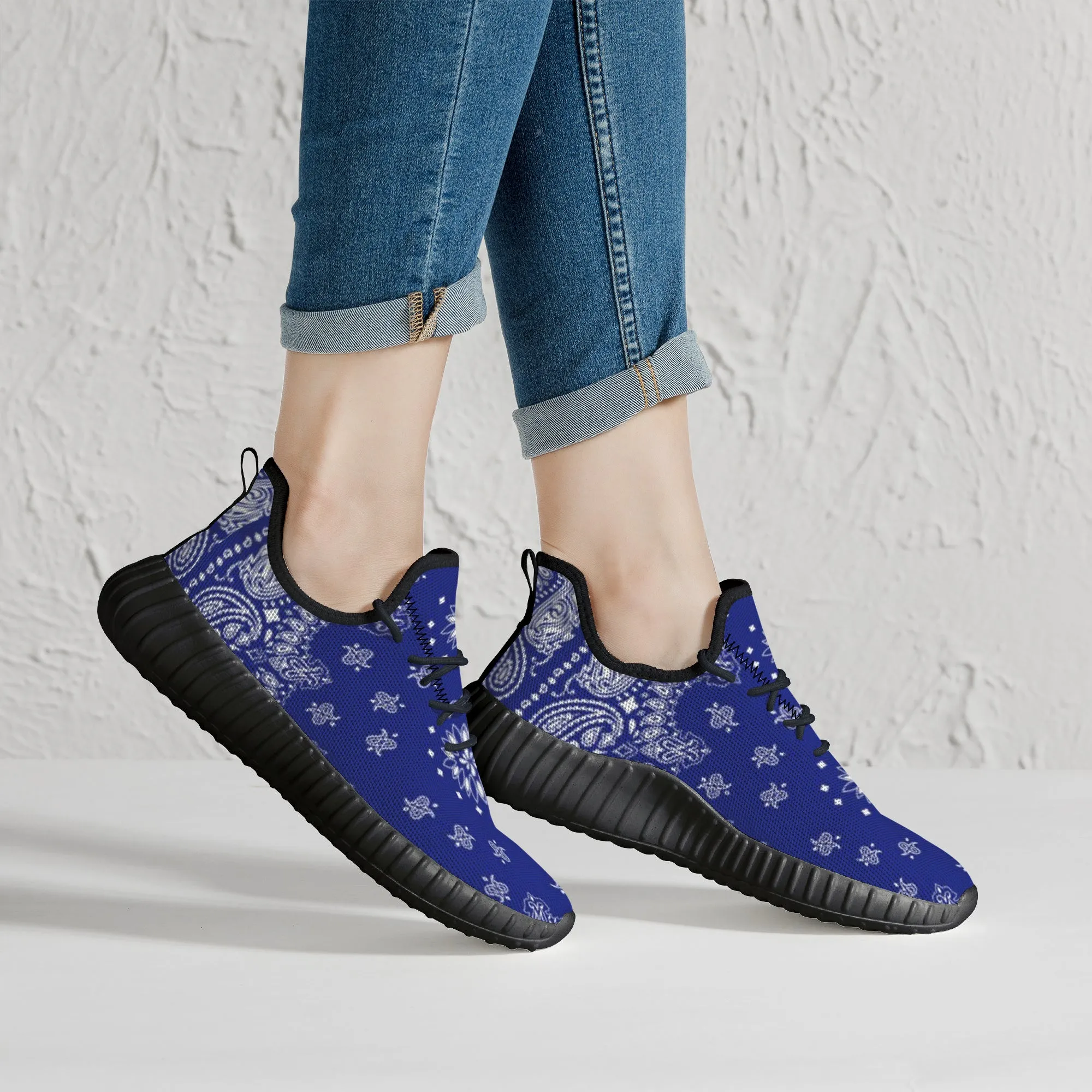Classic Blue Crip Bandana Premium Sneakers
