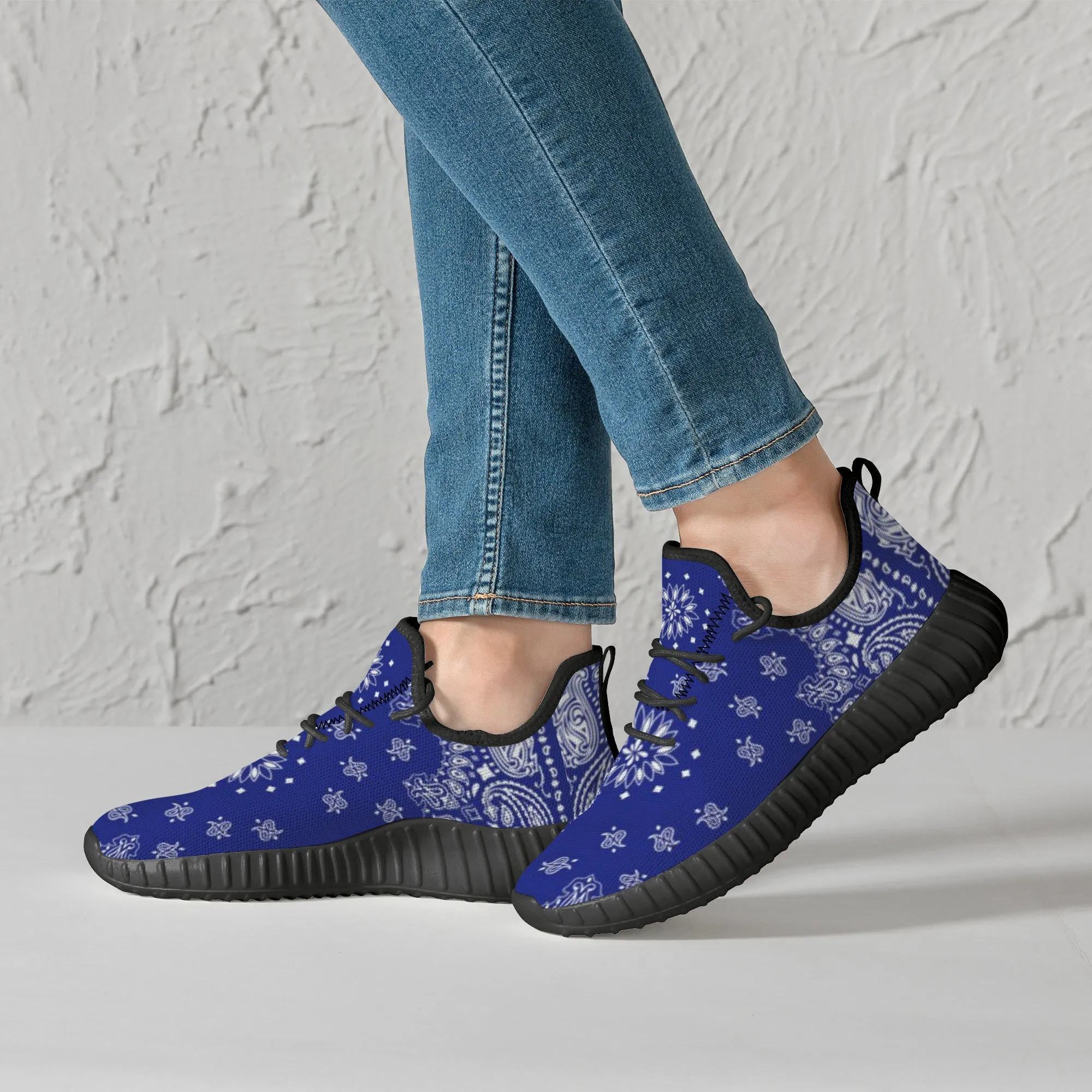 Classic Blue Crip Bandana Premium Sneakers