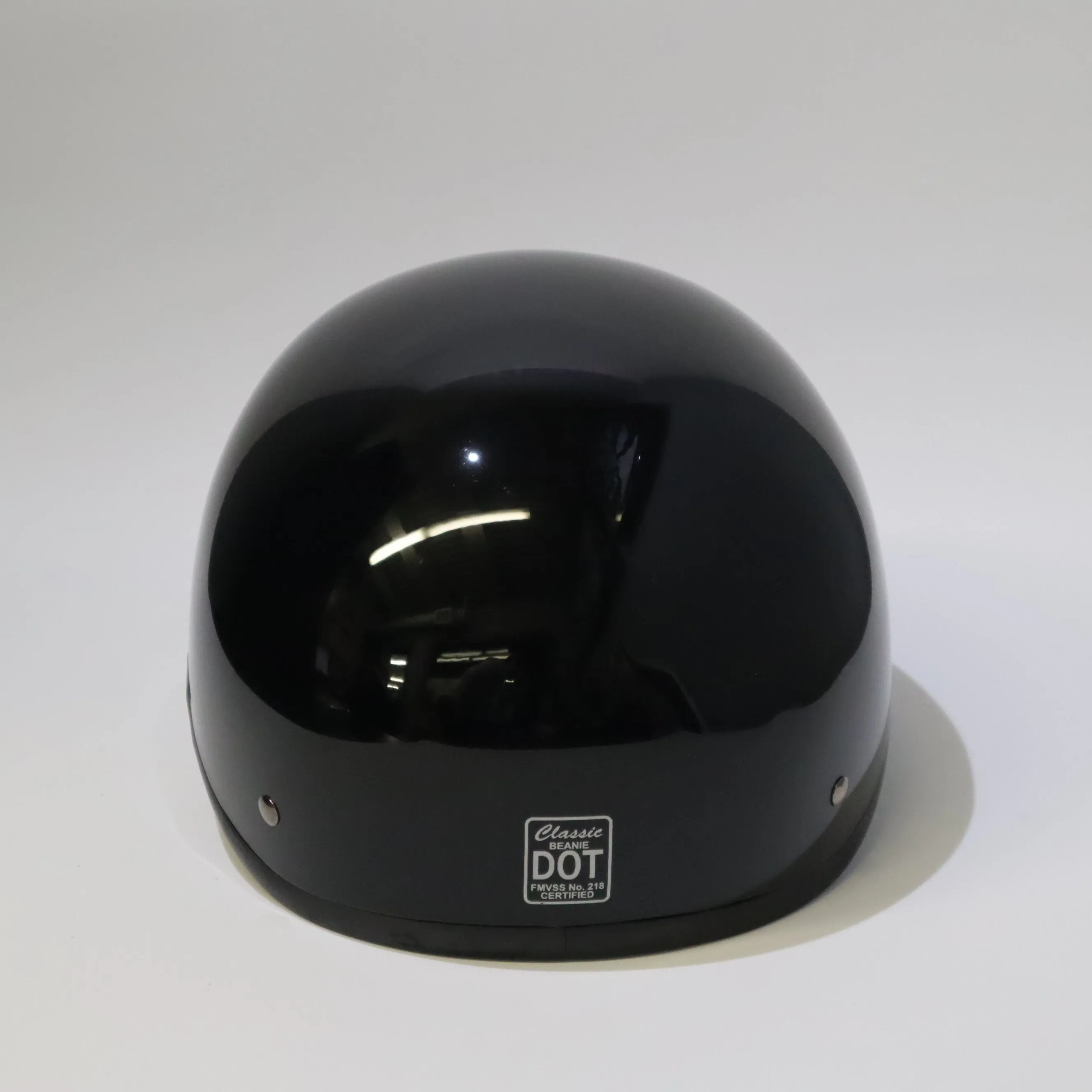 Classic Dot 1/2 Beanie Gloss Black With Visor And Shield