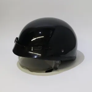 Classic Dot 1/2 Beanie Gloss Black With Visor And Shield