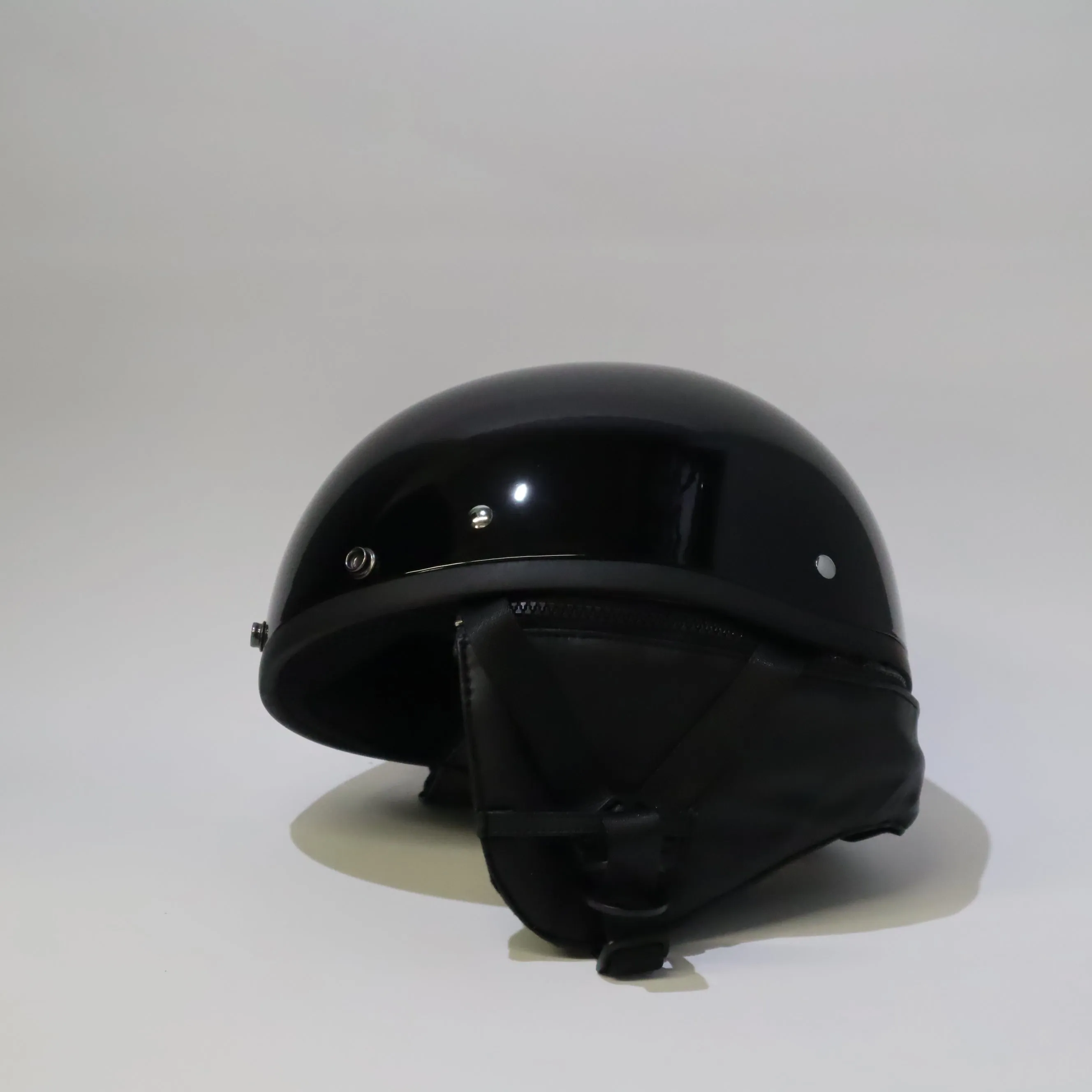 Classic Dot 1/2 Zip Off Beanie Gloss Black