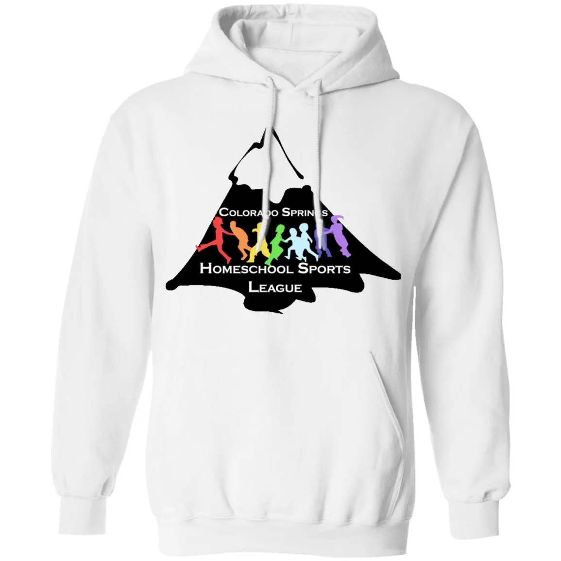 CO Springs Home School Sports League G185 Gildan Pullover Hoodie 8 oz.