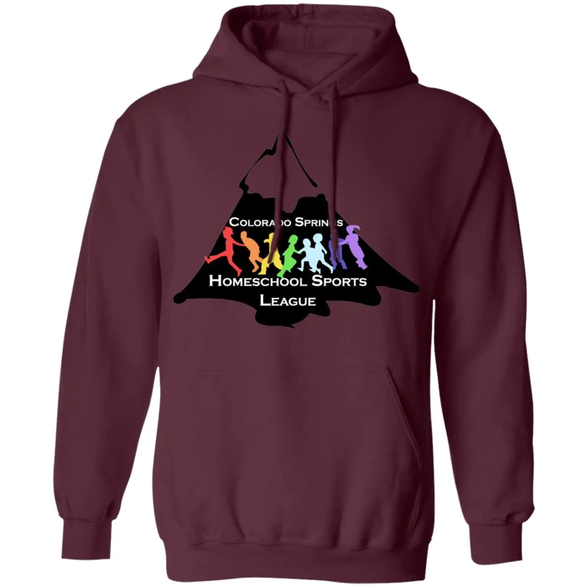CO Springs Home School Sports League G185 Gildan Pullover Hoodie 8 oz.