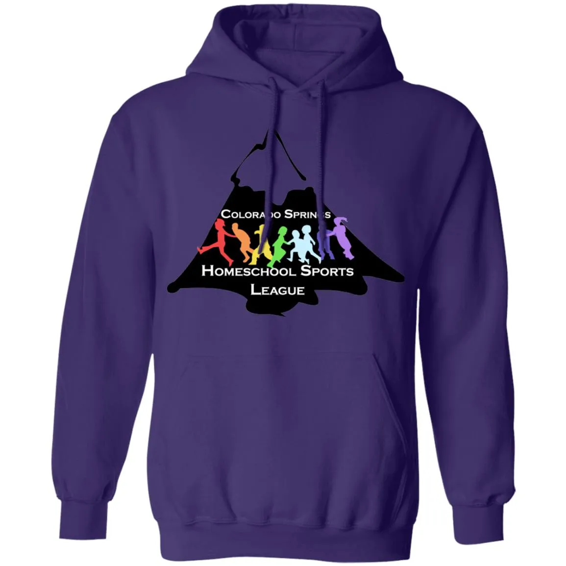 CO Springs Home School Sports League G185 Gildan Pullover Hoodie 8 oz.