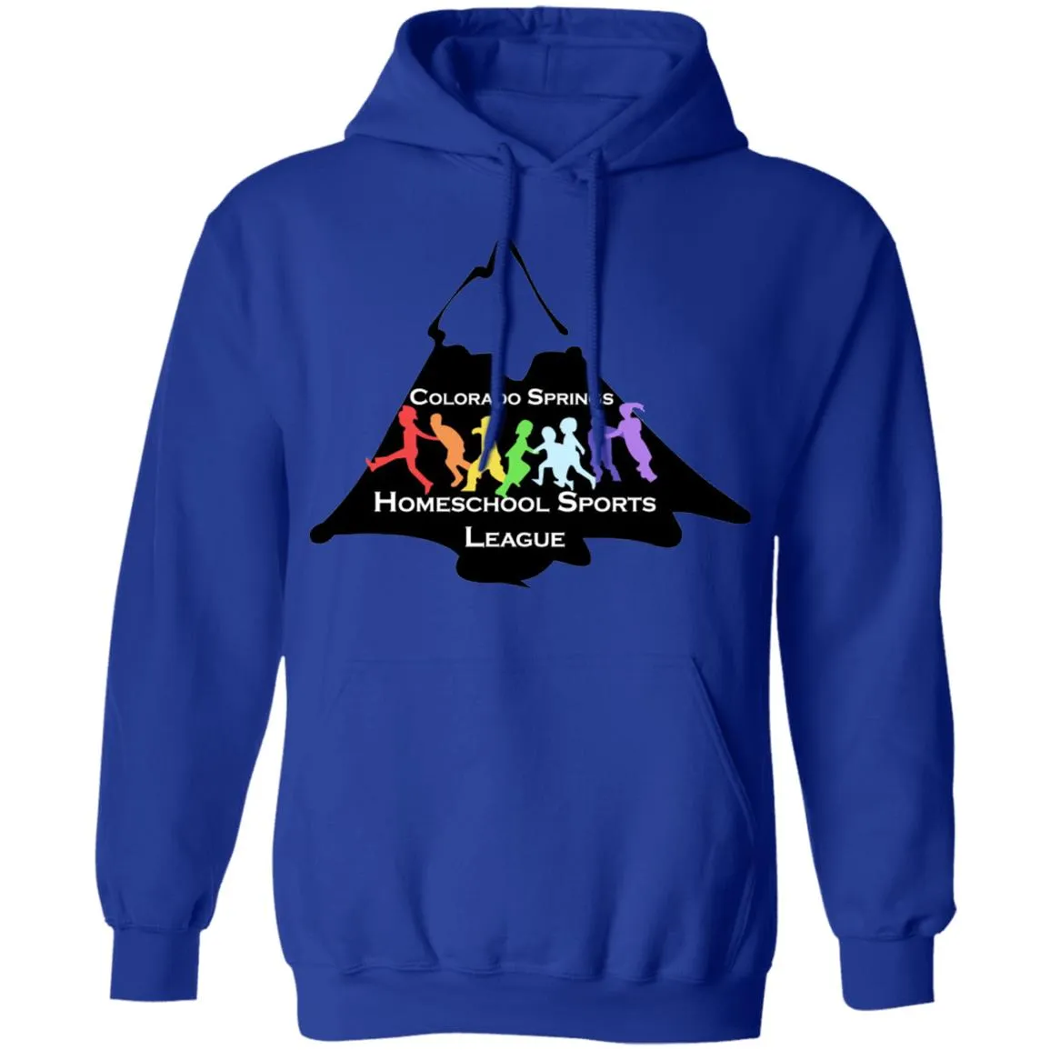 CO Springs Home School Sports League G185 Gildan Pullover Hoodie 8 oz.