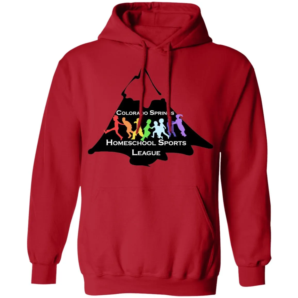 CO Springs Home School Sports League G185 Gildan Pullover Hoodie 8 oz.