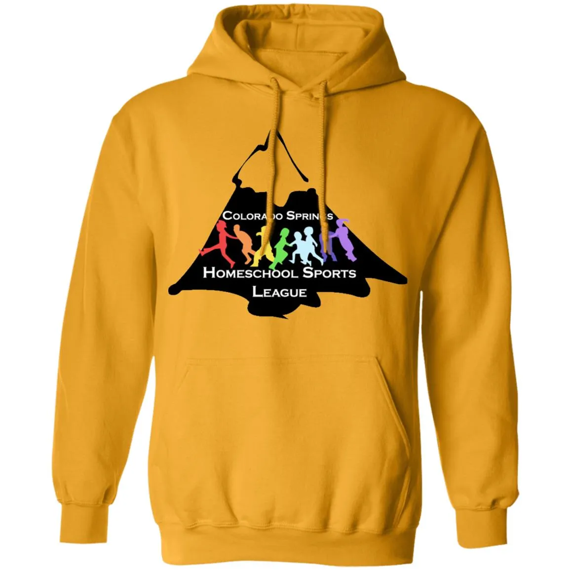 CO Springs Home School Sports League G185 Gildan Pullover Hoodie 8 oz.