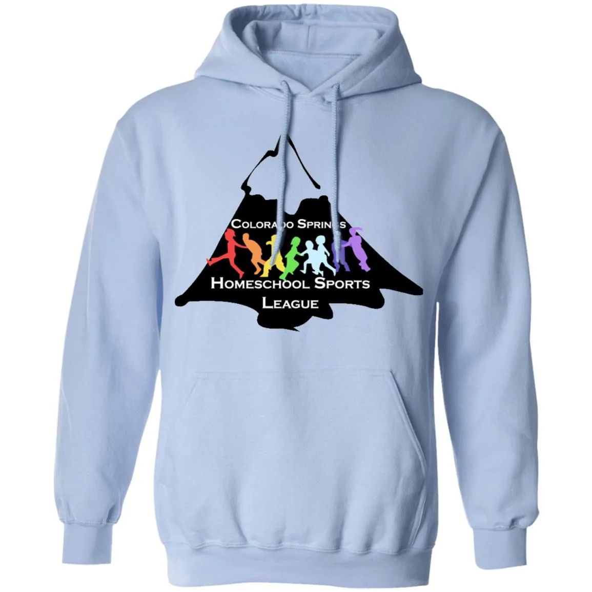 CO Springs Home School Sports League G185 Gildan Pullover Hoodie 8 oz.