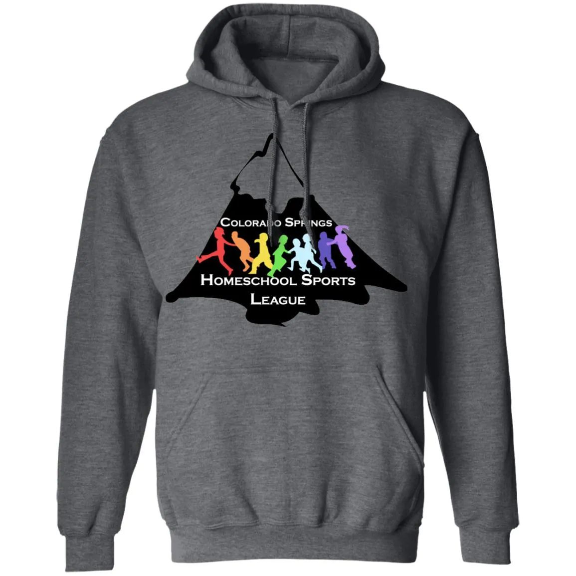 CO Springs Home School Sports League G185 Gildan Pullover Hoodie 8 oz.