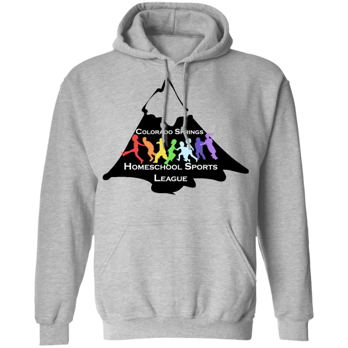 CO Springs Home School Sports League G185 Gildan Pullover Hoodie 8 oz.
