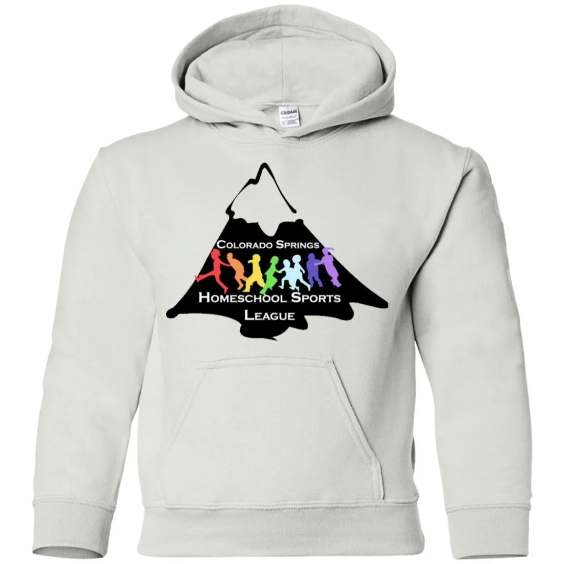 CO Springs Home School Sports League G185B Gildan Youth Pullover Hoodie