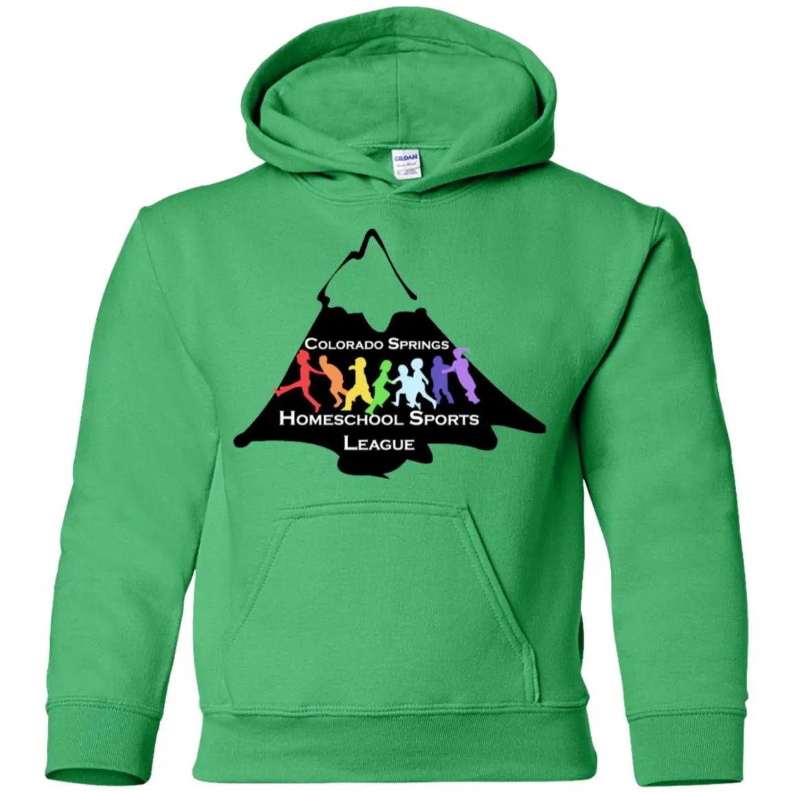 CO Springs Home School Sports League G185B Gildan Youth Pullover Hoodie
