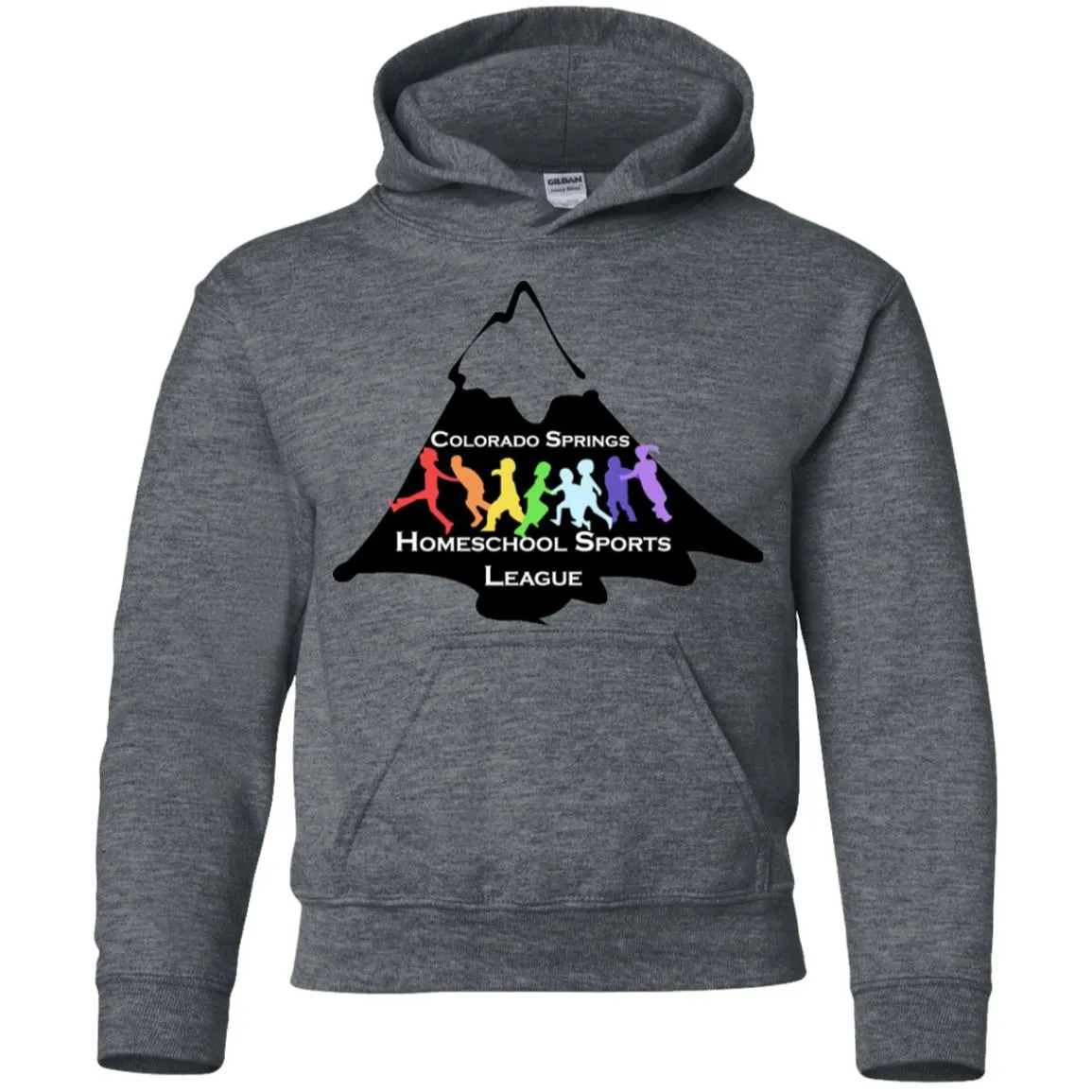 CO Springs Home School Sports League G185B Gildan Youth Pullover Hoodie