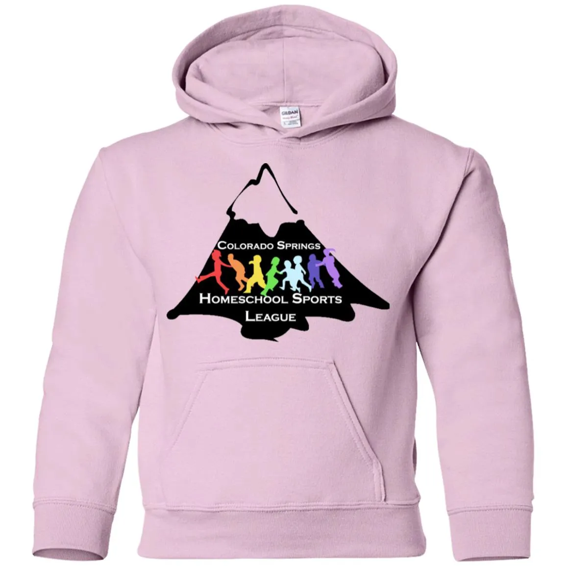 CO Springs Home School Sports League G185B Gildan Youth Pullover Hoodie