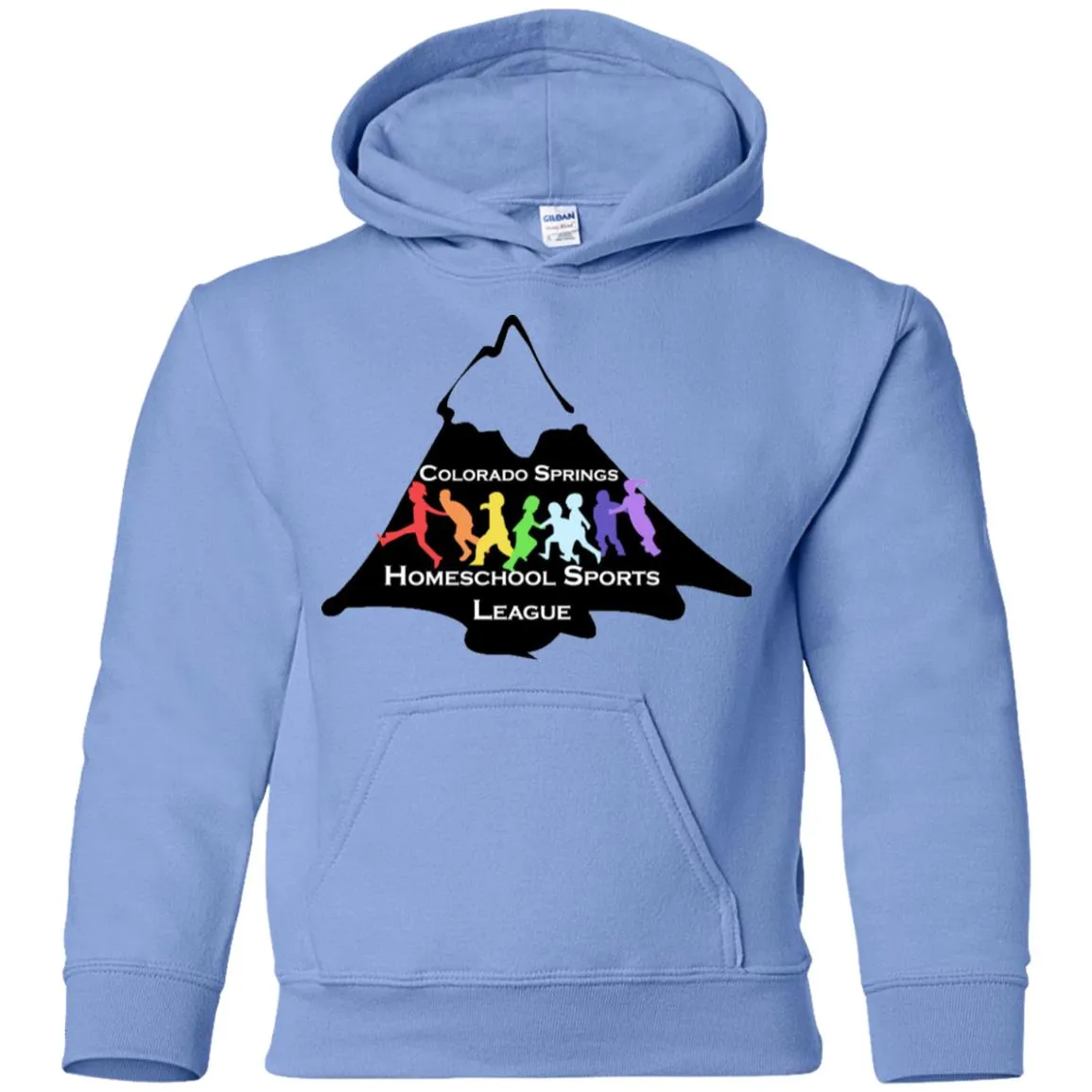 CO Springs Home School Sports League G185B Gildan Youth Pullover Hoodie